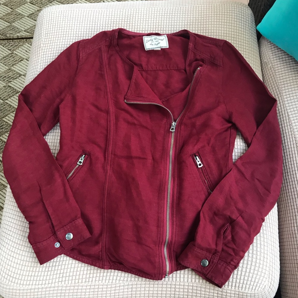 ❤️ Lucky Brand Moto Jacket - Picture 3 of 5